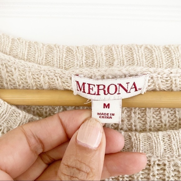 Merona knit tunic sweater Size Medium - Picture 5 of 6
